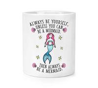 Always Be Yourself Mermaid Makeup Brush Pencil Pot