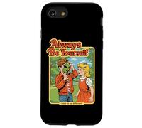 Always Be Yourself Retro Sci-Fi Horror Humor Alien Parody Case for iPhone SE (2020) / 7/8