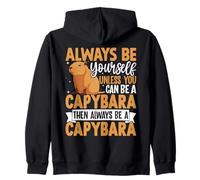 Always Be Yourself Unless You Can Be A Capybara Funny Zip Hoodie