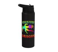 Always be Yourself Unless You can be a Dragon Stainless Steel Insulated Water Bottle