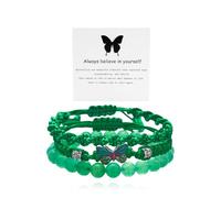 Always Believe in Yourself Butterfly Bracelet Adjustable Butterfly Stacking Bracelet Handmade Blue Friendship Natural Stone Butterfly Bracelet Evil Eye Stack Bracelet Cute Butterfly Charm Bracelets