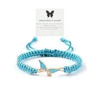 Always Believe in Yourself Butterfly Bracelet Adjustable Butterfly Stacking Bracelet Handmade Blue Friendship Natural Stone Butterfly Bracelet Evil Eye Stack Bracelet Cute Butterfly Charm Bracelets