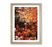 Always Belonging Abstract Framed Print for Living Room Bedroom Home Office Décor, Wall Art Picture Ready to Hang, Oak A4 Frame (34 x 25 cm)