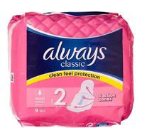 Always Classic Maxi Wings - 9 Pads