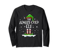Always Cold Elf Squad Family Matching Group Christmas Elf Long Sleeve T-Shirt
