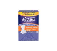 Always Comfort Protect Normal Pantyliners 40's