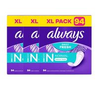 Always Dailies Extra Long Protect Panty Liners Extra Long x 94ct Pack of 3 | Breathable, Flexible and Comfortable with Absorbent Core