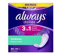 Pack of 54 Always Dailies Normal Liners - Purple