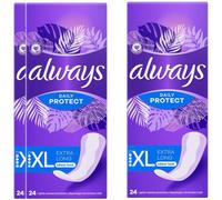 Always Daily Protect Extra Long Panty Liners Odour Lock 24 Liners 0079152