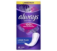 Always Dailies Long Plus Extra Protect Panty Liners x48