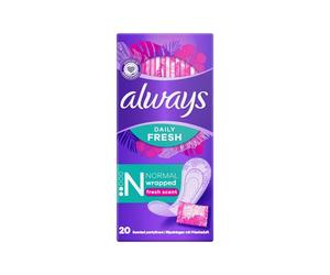 Always Dailies Singles Normal to Go Pantyliners 20 pcs