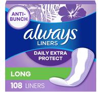 Always Daily Extra Protect Liners, Long Length, Unscented Panty