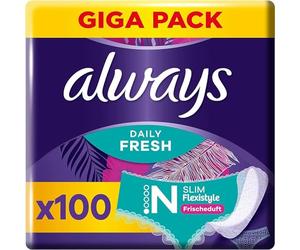 Always Daily Fresh Slim Flexistyle Pantyliners [(packcountloc)] Piece, with Fresh Fragrance, Ultra Thin and Suitable for All Pantiforms