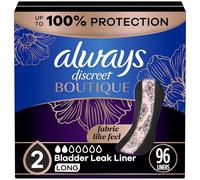 Always Discreet Boutique Incontinence Liners, Very Light Absorbency, Long Length,32 Count (Pack of 3)