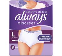 Always Discreet Incontinence Pants Women Large 8 Pants