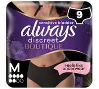 Always Discreet Boutique Incontinence Pants Women Black Plus Medium 9 Pants