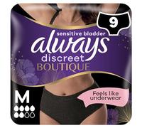 Always Discreet Boutique Incontinence Pants Women Black Plus Medium 9 Pants