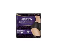 Always Discreet Boutique Pants Plus - Medium - Black - 9 Pack