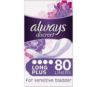 Always Discreet Incontinence Liners for Women, 80 High Absorbency Liners