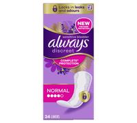 Always Discreet Incontinence Liners Normal 24 Pads