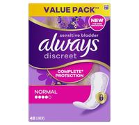 Always Discreet Incontinence Liners Normal For Sensitive Bladder 48pk