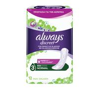 Always Discreet Incontinence Normal Sanitary Pads - 12 pcs