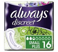 Always Discreet Sensitive Bladder Incontinence Pads Liners Small Plus Pack of 16