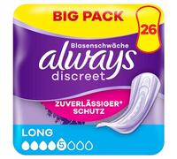 Always Discreet Incontinence Pads for Women Long Pack of 26