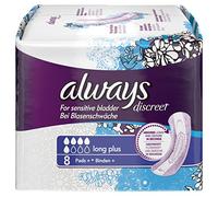 Always Discreet Incontinence Pads Long Plus - 8 Pads