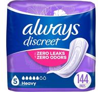Always Discreet Incontinence Pads, Maximum Absorbency - 144 ct - Maximum