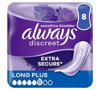 Always Discreet Long Plus Incontinence Pads - 8 pack