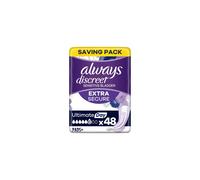 Always Discreet Incontinence Pads Plus Women Ultimate Day x48, Strong Protection You Barely Feel
