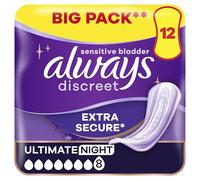 Always Discreet Ultimate Night Pads 12 Pack