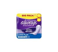Always Discreet Incontinence Pads Women Long Plus 16 Count, Incontinence Products