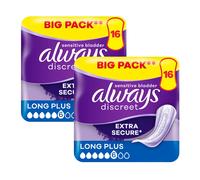 Always Discreet Incontinence Pads Women Long Plus 16 Pads 16 Pad