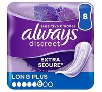 Always Discreet Incontinence Pads Women Long Plus – 32 High Absorbency, Odour Neutraliser