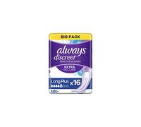 Always Discreet Incontinence Pads Women, Long Plus, 32 High Absorbency Pads (8 x 4 Packs), Odour Neutraliser, SAVING PACK, for Sensitive Bladder