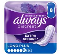 Always Discreet Incontinence Pads Women Long Plus 8 Pads