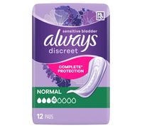 Always Discreet Incontinence Pads Women Normal 12 Pads