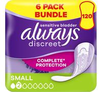 Always Discreet Incontinence Pads Women, Small, 120 Moderate Absorbency Pads