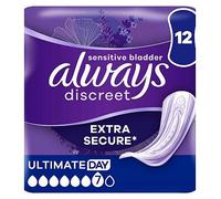 Always Discreet Incontinence Pads Women Ultimate Day 12 Count Extra Secure & Discreet