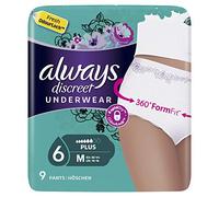 Always Discreet Incontinence Pants for Women, High Absorbency, M, 18 Count