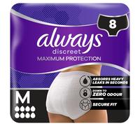 Always Discreet Incontinence Pants Maximum Protection for Sensitive Bladder Size M 8 Pants