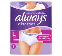 Always Discreet Incontinence Pants Women L 7 Pants