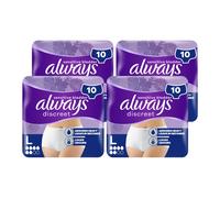 Always Discreet Incontinence Pants Women Large 10 Pants 10 Pant