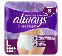 Always Discreet Incontinence Pants Women Large 8 Pants
