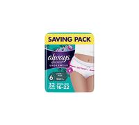 Always Discreet Incontinence Pants Women, Large, Plus, 32 High Absorbency Pants (8 x 4 Packs), Odour Neutraliser, SAVING PACK, Dress Size 16-22,