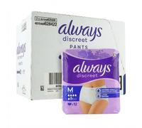Always Discreet Incontinence Pants Women M 2 x 12 Pants