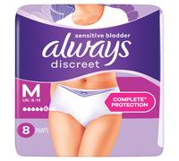 Always Discreet Incontinence Pants Women M 8 Pants
