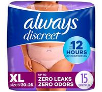 Always Incontinence Underwear for Women Maximum Classic Cut Extra-Large 15 Count